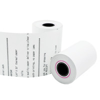 Gulungan Kertas Termal Standar 57x40mm untuk Printer Terminal POS Bluetooth Mini Portabel, Gulungan Kertas Struk Bebas BPA