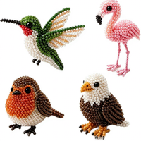 Nouveau produit transfrontalier : Kit de perlage d'oiseaux DIY, Ensemble de perles créatives faites à la main pour oiseaux