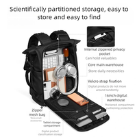 Nouveau sac à dos pour homme avec grande capacité, sac à dos multifonctionnel imperméable pour ordinateur portable, sac à dos de voyage décontracté