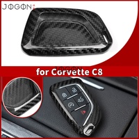 Housse de porte-clés en carbone véritable pour Corvette C8 70e édition, porte-clés Convertible Stingray Coupe Sports Z51 Z06