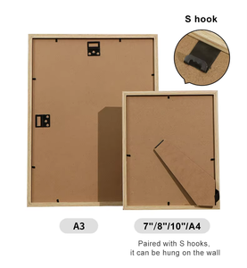 Bán buôn giá rẻ A1,A2,A3,A4,A5,4x6,5x7,6x8,8x10,11x14,12x16,12x18,<span class=keywords><strong>16x20</strong></span>,18x24,20x28,24x36 hình ảnh màu đen Áp phích Khung ảnh gỗ - Product Image 2