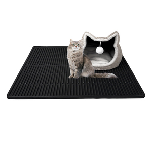 Venta al por mayor negro resistente a la suciedad alfombrillas para mascotas alfombrillas para arena para gatos alfombrillas para arena no tóxicas Eva - Product Image 1