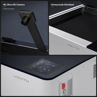 Graveur et découpeur laser CO2 60W 500x300mm de bureau avec autofocus, caméra 4K, WiFi, refroidissement par eau pour bois, acrylique, cuir, plastique, verre et signalétique
