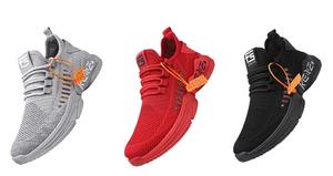 Scarpe da Corsa da Uomo in Mesh Traspirante Leggere alla Moda Tendenza Primavera Alta Qualità Ottimo Prezzo Ingrosso - Product Image 3