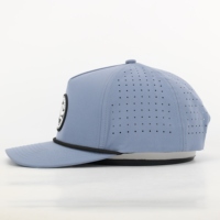 Casquette de sport de baseball imperméable à 5 panneaux pour hommes, casquette de golf en caoutchouc avec logo personnalisé, casquette laser Hotsale
