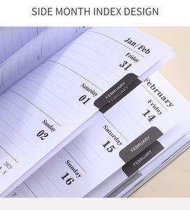 2025 sfuso Glitter Laser personalizzato A5 colorato diario inglese ragazza in pelle programma calendario settimanale Agenda taccuino - Product Image 3