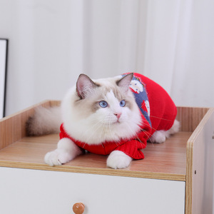 2023 vente en gros <span class=keywords><strong>bon</strong></span> <span class=keywords><strong>prix</strong></span> nouveau mignon noël vêtements pour animaux de compagnie chien vêtements fin d'année Festival saison chat vêtements - Product Image 2