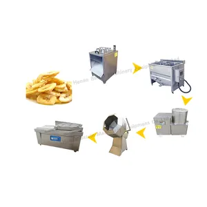 질경이 가공 튀김 바나나 칩 과일 칩 생산 라인 스낵 제조 기계
