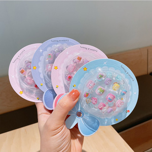 Pulsera de Cuentas Creativa para Niñas, Adhesivos de Resina con Diseño de Princesa y Dibujos Animados para Uñas, Adhesivos Tridimensionales Lindos para Dedos de Bebés - Product Image 2