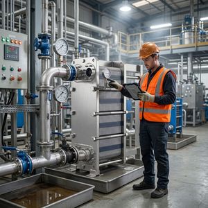 Échangeur de chaleur à plaques en acier inoxydable 304, unité détachable pour le chauffage et le refroidissement industriels - Product Image 4