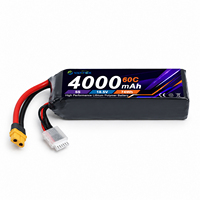 Batterie Lipo rechargeable Yattox 5S 4000mAh 60C haute puissance 100% LCO pour voiture RC, hélicoptère EDF, bateau