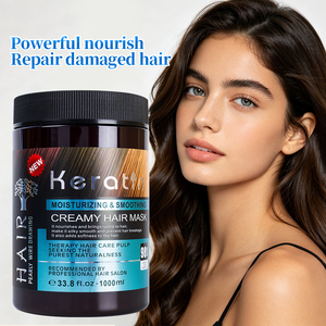 Masque capillaire hydratant et adoucissant à la kératine, au collagène et à l'huile d'argan, réparateur et brillant, prix usine, marque privée, en gros - Product Image 4