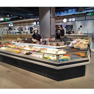 Refrigeratore a Display aperto con raffreddamento ad aria commerciale <span class=keywords><strong>in</strong></span> acciaio inossidabile per <span class=keywords><strong>macelleria</strong></span> e drogheria - Product Image 2