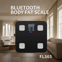 Balance OEM qui analyse intelligemment la composition du corps humain Balance du corps humain de salle de bain avec écran large