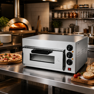 Commercial Countertop Electric Single Deck Pizza Oven 220V 2kW Pizza Baker with Viewing Window for Restaurant Cafe Shop - Product Image 3