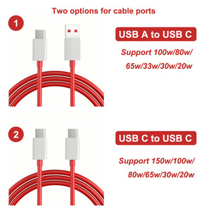 สายวันที่ Type-C 150W 120W 100W 80W 65W สายชาร์จเร็ว<span class=keywords><strong>6</strong></span>.5A 8A สำหรับ <span class=keywords><strong>OnePlus</strong></span> 11 12 13 15 Ace 2 3 5 <span class=keywords><strong>6</strong></span> Pro - Product Image 2