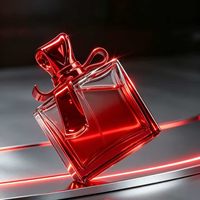Flacon de recharge de parfum arabe du Moyen-Orient 30 ml, transparent, haut de gamme, rectangulaire, en verre sérigraphié, pour l'exportation