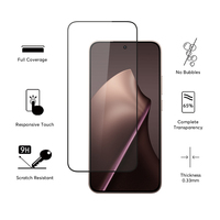 Protecteur d'écran en verre trempé 2.5D Full Cover Full Glue pour Xiaomi 15T/15T Pro