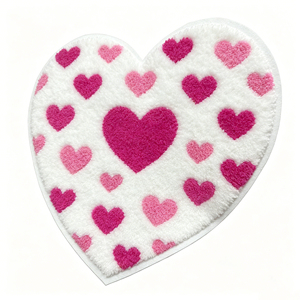 Patchs thermocollants personnalisés en chenille brodée avec bordure surjetée, motifs floraux, logo, nœuds et fleurs brodées - Product Image 4
