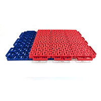 Revêtement de sol modulaire pour terrains de sport extérieurs, couleurs et dimensions personnalisées, installation facile, absorption des chocs, antidérapant