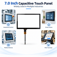 Layar Sentuh Kapasitif Proyeksi 7 Inci PCAP GT911 I2C COF Panel Sentuh Transparansi 85%