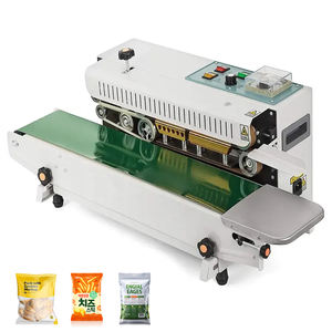 Máquina Selladora de Bolsas de Plástico Continua 0-300 ℃   Envases para Café, Té, Alimentos, Snacks, Polvo, Dulces, Granos, Nueces - Product Image 1