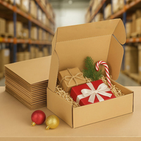 Boîte cadeau en papier kraft écologique, emballage recyclable pour produits artisanaux, boîte en carton pour expédition d'usine