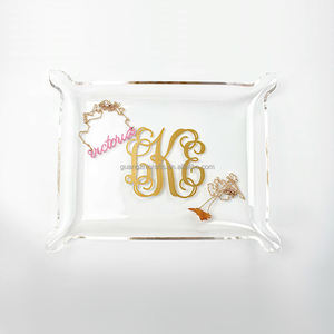 Plateaux <span class=keywords><strong>de</strong></span> service en acrylique Lucite transparent <span class=keywords><strong>Plateau</strong></span> <span class=keywords><strong>de</strong></span> service <span class=keywords><strong>d</strong></span>'<span class=keywords><strong>angle</strong></span> en acrylique pour bijoux - Product Image 2