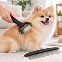 Brosse autonettoyante pour chiens et chats, brosse de toilettage pour animaux, éliminateur de poils, peigne démêlant et massant