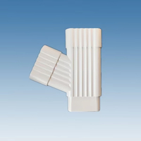 Gouttières de toit en plastique, chaîne de drainage en PVC de 5,2 pouces, tuyau en PVC de 7 pouces pour système de drainage
