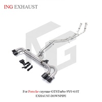 Échappement Valvetronic en acier inoxydable ING pour Porsche Cayenne GTS Turbo 9Y0 4.0T – Pièces à montage direct à haut débit – Vente en gros
