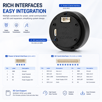 Module d'affichage HMI à bouton intelligent rond de 2,4 pouces, écran TFT LCD IPS rétroéclairé LED capacitif tactile 400x400 UART TTL LVGL