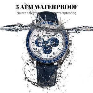 Reloj de Cuarzo de Lujo para Hombre de Alta Calidad, Fabricante Personalizado, Correa de Acero Inoxidable, Cristal de Zafiro, Resistente al Agua - Product Image 3