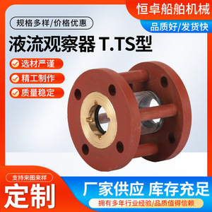 Débitmètre Cylindrique Marin Type T/TS, Observateur de Débit Liquide avec Bride en Fonte pour Utilisation Marine - Product Image 5