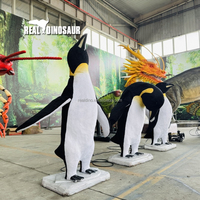 Modèles animatroniques de pingouins réalistes en fibre de verre - Étanches, résistants aux intempéries, taille réelle, pour centres commerciaux et parcs d'attractions en extérieur/intérieur