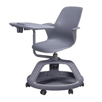 Chaise de formation de nœud d'étudiant de bureau d'école de salle de réunion de conférence de meubles commerciaux avec le bloc-notes de table d'écriture