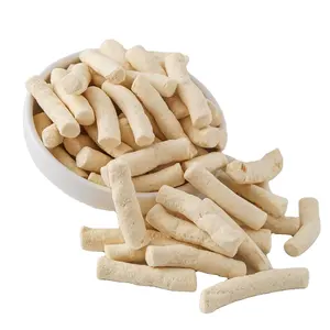 Gâteries sèches nutritives à faible quantité minimale de commande pour chat bâtonnets de lait de chèvre lyophilisés friandises à mâcher dentaires pour animaux de compagnie aliments secs pour chats chiens collations