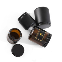 Bocal à bougie en verre coloré de 250ml 200 grammes avec couvercle en métal Logo personnalisé Bougeoirs Lanternes et bocaux pour bougies