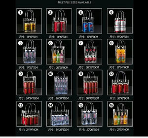 Borsa Shopper Trasparente <span class=keywords><strong>in</strong></span> PVC Personalizzata con Logo per Cosmetici, Regali e Uso Promozionale - Product Image 3