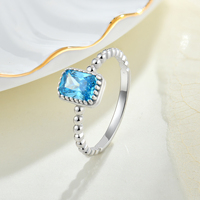 Bijoux de mode à prix compétitifs directement de l'usine QX, bagues en rubis pour femmes, bagues de fiançailles en CZ, bagues fines en argent sterling 925 pour mariage
