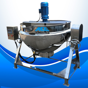 Hervidor basculante de inducción eléctrica comercial con agitador Cook Sauce Jam Soup Gran capacidad - Product Image 2