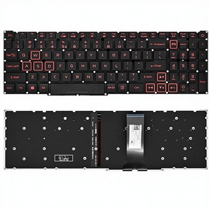 คีย์บอร์ดแบบ Capacitive สำหรับแล็ปท็อป HK-HHT รุ่น US Layout สีแดง พร้อมไฟแบ็คไลท์ ช่องเสียบ USB สำหรับ <span class=keywords><strong>ACER</strong></span> <span class=keywords><strong>Predator</strong></span> <span class=keywords><strong>Helios</strong></span> <span class=keywords><strong>300</strong></span> Nitro 5 Nitro 7 - Product Image 1