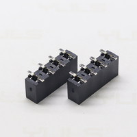 Connecteur 3.96Mm Pas Boîte En-tête Hauteur 8.9mm Positions 02P-20P Simple Rangée Smt U Fin Personnalisé Hauteur Pin Famale Connecteurs