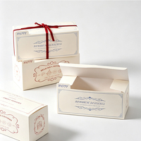 Boîte Cadeau Minimaliste de Qualité Alimentaire pour Nougats, Biscuits, Caramel, Flocons de Neige Croustillants, Lait et Dattes - Vente en Gros Fabricant