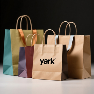 Factory Custom Recycled Clothing Shoe Food Fast Food Printed Shopping Gift Kraft <b>Paper</b> Bag - Product Image 4