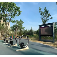 Simulador de Ciclismo Virtual, Máquina de Juego de Carreras de Bicicletas, Deporte al Aire Libre, Gimnasio, Pantalla Táctil LCD Grande Impermeable, Señalización para Kiosco