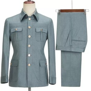 Completo Elegante da Cerimonia XS-5XL per Sposo e Testimoni, Set Giacca e Pantaloni 2 Pezzi, Nuova Moda - Product Image 3