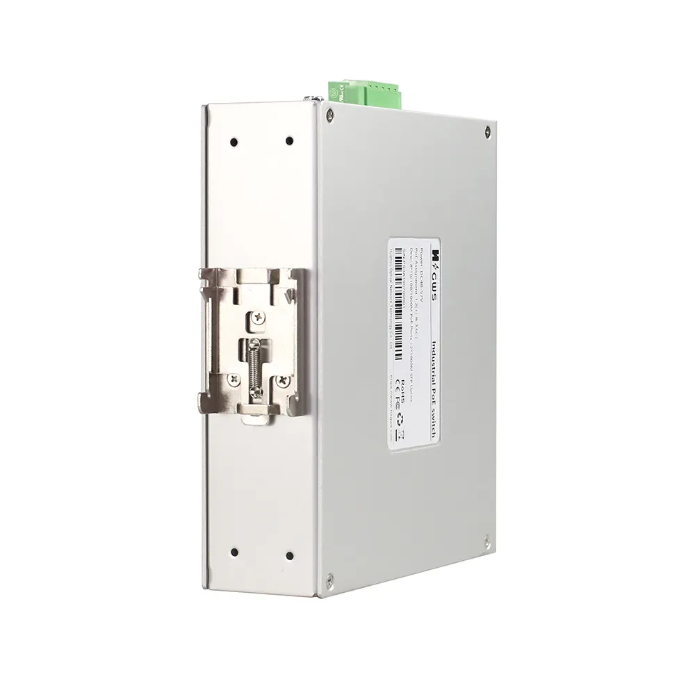 GWS-IPS5010FM 관리 10 포트 기가비트, 2 SFP 포트 산업용 Din-Rail 이더넷 파이버 포트, VLAN ERPS 링 네트워크 지원