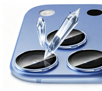 Gpin - Film protecteur d'objectif d'appareil photo HD en verre trempé 3D de haute qualité 9H anti-choc anti-traces de doigts pour 18 Pro Max