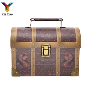 Vintage Box Suitcase Gift Paper Box Vintage Paper Made Treasure Box Custom Gift Suitcase Shaped Storage Box